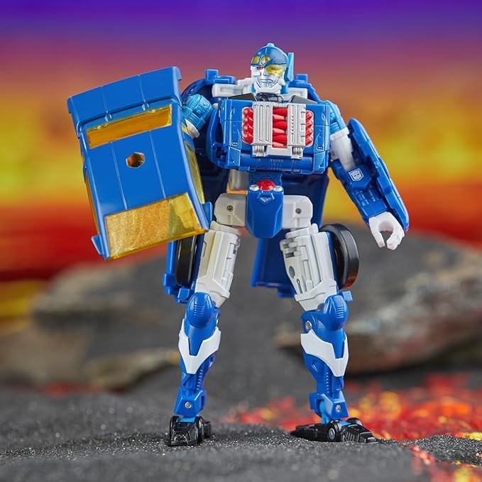 Transformers Legacy United Deluxe Class Robots in Disguise 2001 Universe Autobot Side Burn, 5.5-inch Converting Action Figure, 8+
