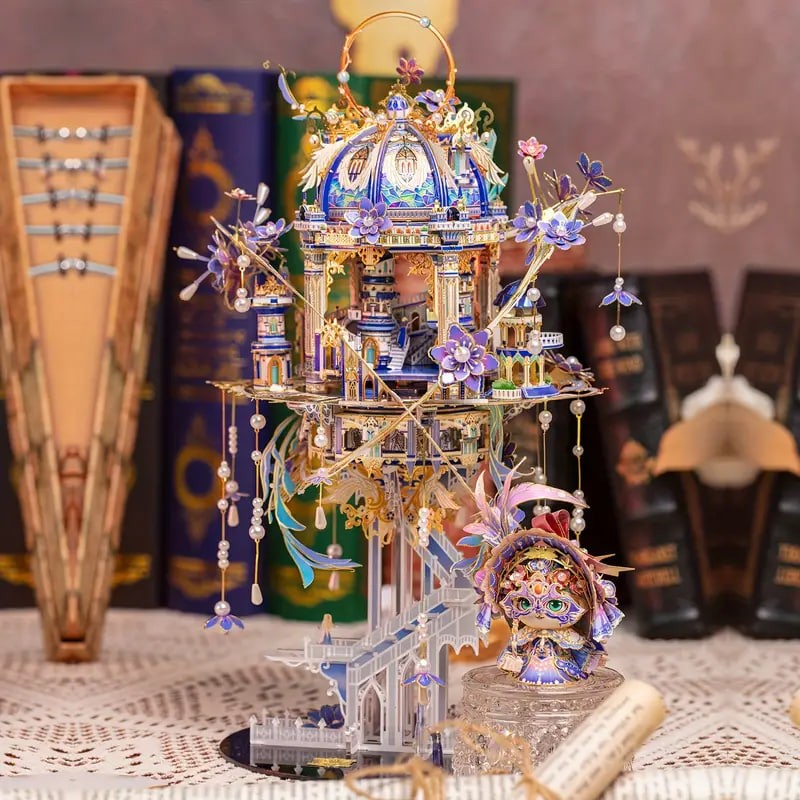 Romeo And Juliet Eight Music Box 3D Three-dimensional Puzzle Metal Assembly Model Diy Handmade Gift