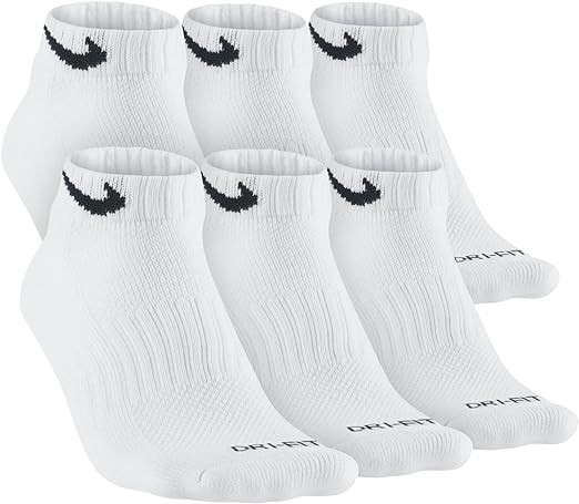 Nike Dri-FIT Cushion Low-Cut Training Socks, 6-pairs