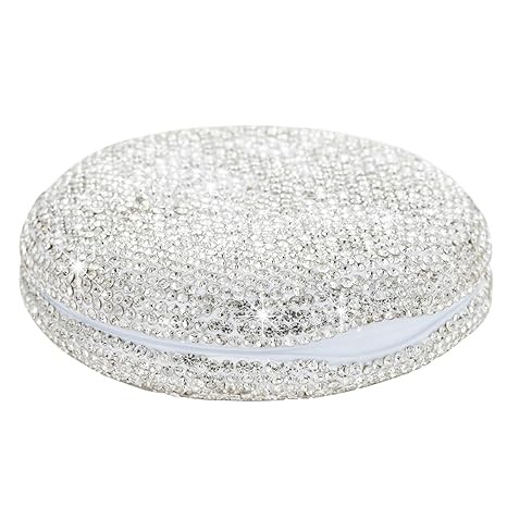 Veseek Retainer Case Cute Mouse Guard Case Slim Aligner Case Compatible with Invisalign Bling Night Guard Case Orthodontic Retainer Box Magnetic Denture Holder (Silver)