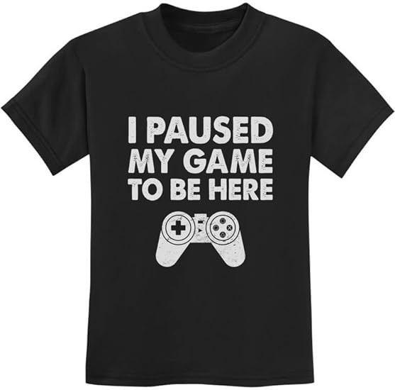 Gamer Shirt Gaming Apparel Gifts for Boys I Paused My Game Youth Kids Shirts