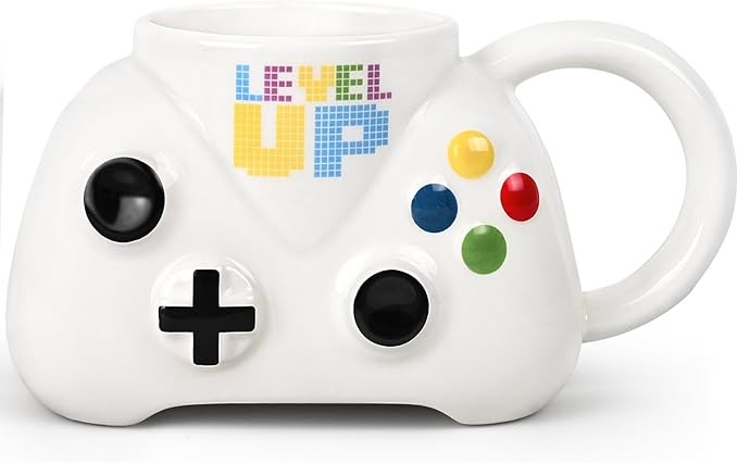 Cabtnca Gaming Mugs, Gamer Gifts, Gamer Mug, Gaming Gifts, Gamer Gifts for Men, Playstation Mug, Gameboy Coffee Mug, Novelty Mug for Gamer, Gameboy Cup, Gaming Coffee Cup, 13Oz