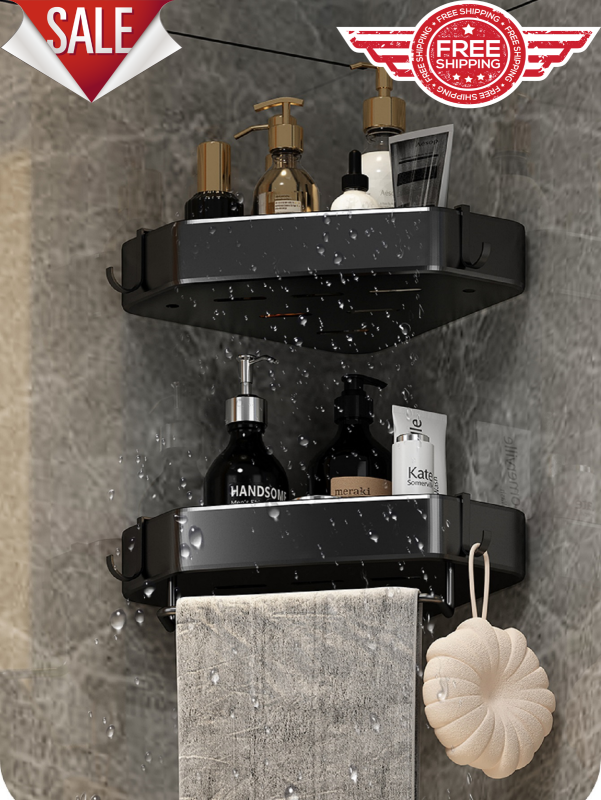 Shower Caddy Shelf Bathroom Corner Bath Storage Holder Organizer Triangular Rack