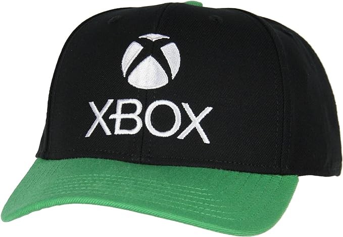 Xbox Mens' Gaming Logo Snapback Hat Adult Precurve Adjustable Hat Cap | Perfect for Everyday Wear and Video Game Fans Black