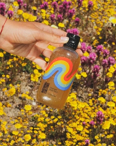 Bathing Culture - Organic Mind + Body Wash (Meadow Vision) | Natural, Biodegradable, Sustainable, Vegan Personal Care (PCR Plastic Bottle, 8 fl oz | 237 ml